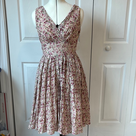 Floral V-Neck Dress - Picture 1 of 9